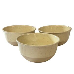 Shabby Chic Brand set of 3 Melamine 2 tone 6 “ bowls #2. 3, 4 not microwave safe